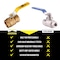 Revalved 3/4" Brass Ball Valve 600 WOG Sweat C x C Full Port, Lead-Free, PK6 SWT-3/4-6PK - alternate 5
